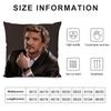 New P-Pedro Pascal Pillow Case 3D Print Polyester Fiber 40*40 cm Home Sofa Throw Pillow Cover Decoration Festival Gift
