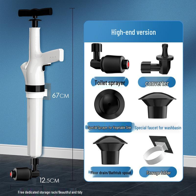 High-Pressure Electric Pipe Dredger for Household Sewer and Toilet Unclogging