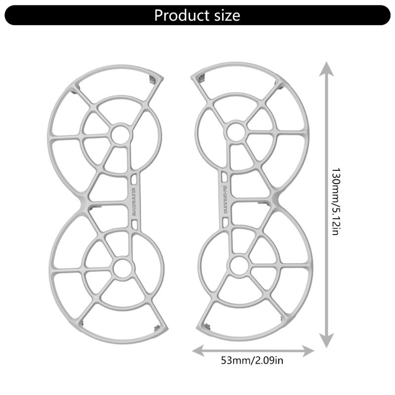 Pack of 2pcs Propeller Protective Rings Quadcopter Paddle Leaf Propellers Guards Secure Flying Enhancement