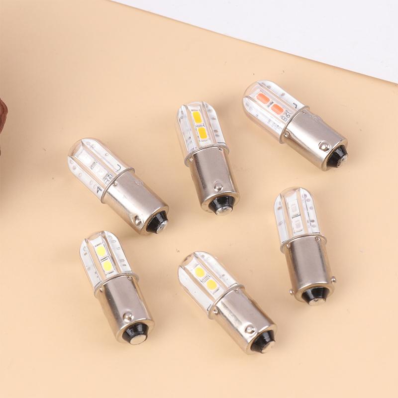Ba9S LED-Birne 6V Upgrade-Birnen 4-LED-Lampe Ersatz für Taschenlampe Scheinwerfer Motor Fahrradbeleuchtung Instrument LED-Birne