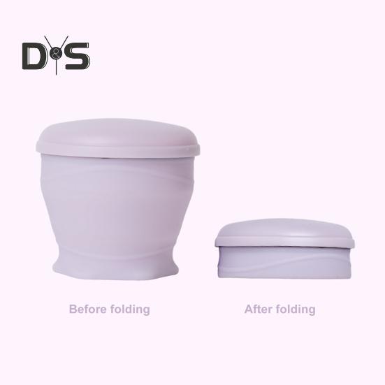 Silicone Folding Water Cup with Lanyard 180ML Reusable Portable Drinking Mug Wide-Mouth Lightweight Collapsible Drinking Vessel for Travel Outdoor