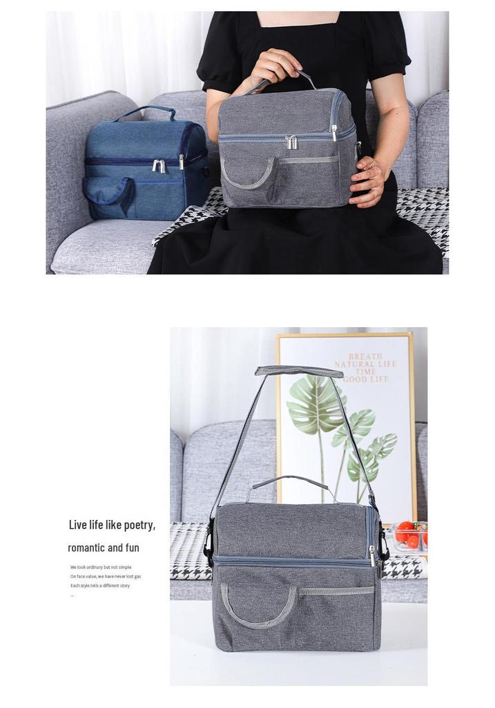 Mommy Bag Dual-Use Insulated Milk Storage & Lunch Bag with Aluminum Foil Layer