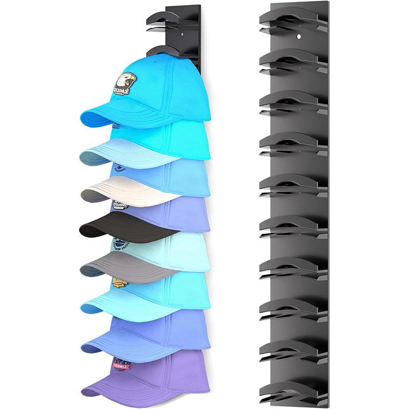 Hat Organizer for Baseball Caps Hat Rack for Wall with Strong Adhesive Hat Hanger Holder Display for Door Closet Cap Organizer Cap Organizer Storage