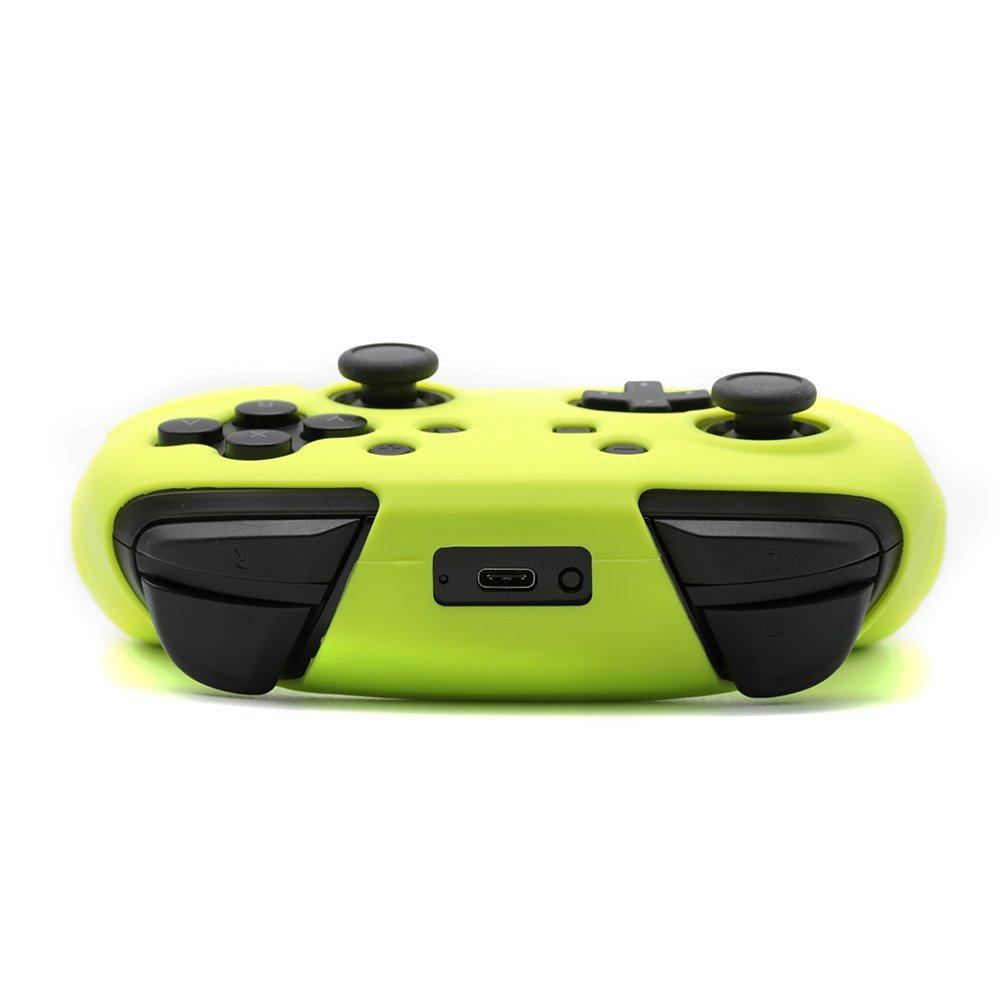 Switch Pro Controller Hülle Skin Case Silikon CHINFAI Switch Controller Schutzhülle Weich Stoßfest Angenehm anzufassen FPS PRO Stickabdeckung