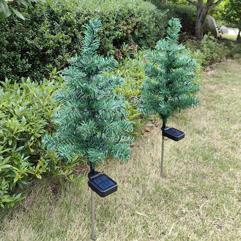 Solární osvětlení vánočního stromku Vánoční ambientní osvětlení LED Barevná světla pro zahradní dvůr