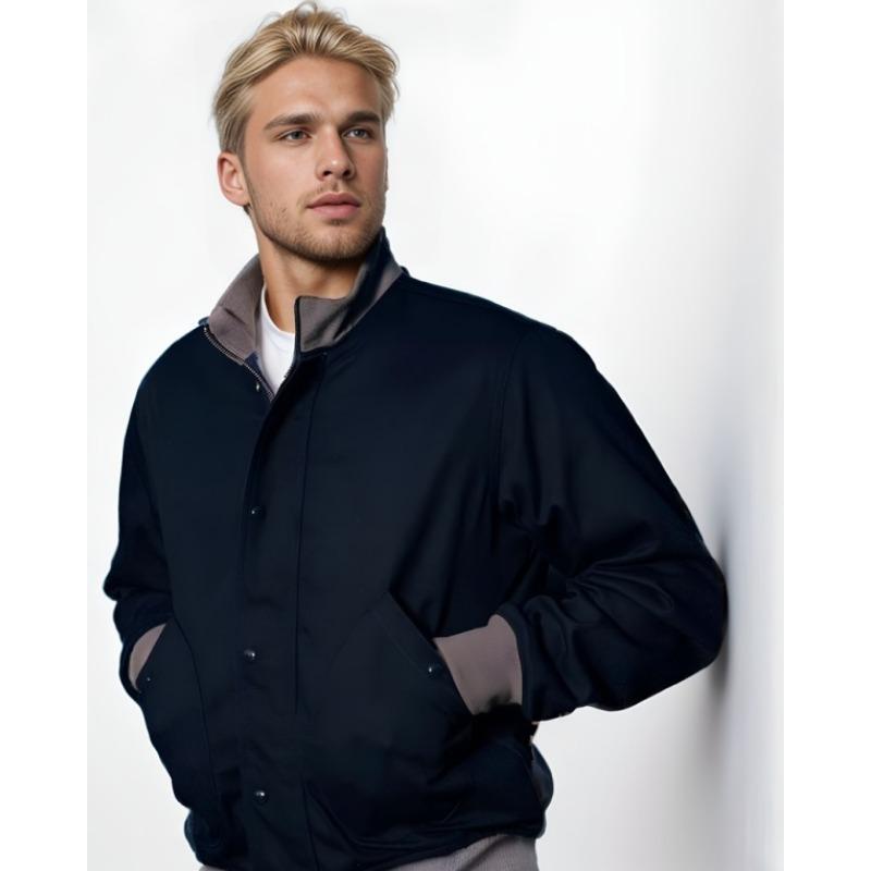 Весна и осень Independent Station Мужская куртка Куртка ребристый сращивание воротник стойка верх M темно-синий