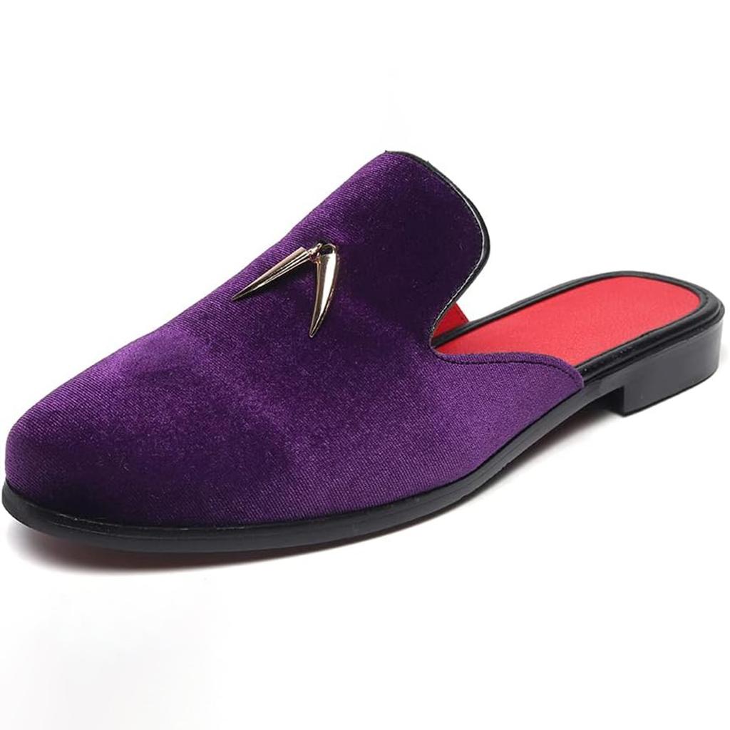 Men's Half Slippers Casual Fashion Versatile One-pedal Casual Muller Shoes Loafers