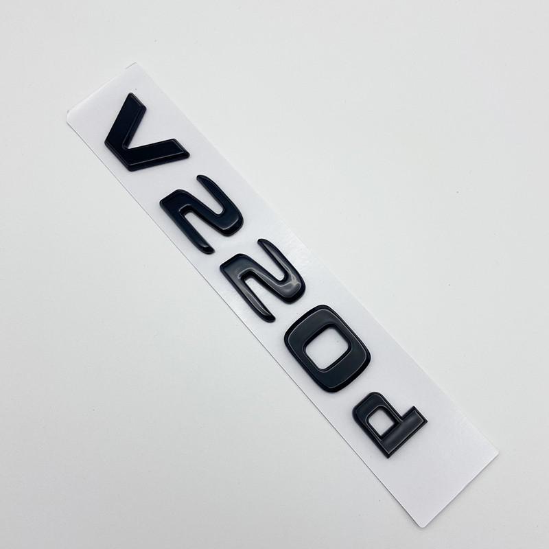 3D Letters V200d V220d V250d V300d V350d ABS Emblem for Mercedes Benz V Class Car Fender Badge Trunk Nameplate Logo Sticker