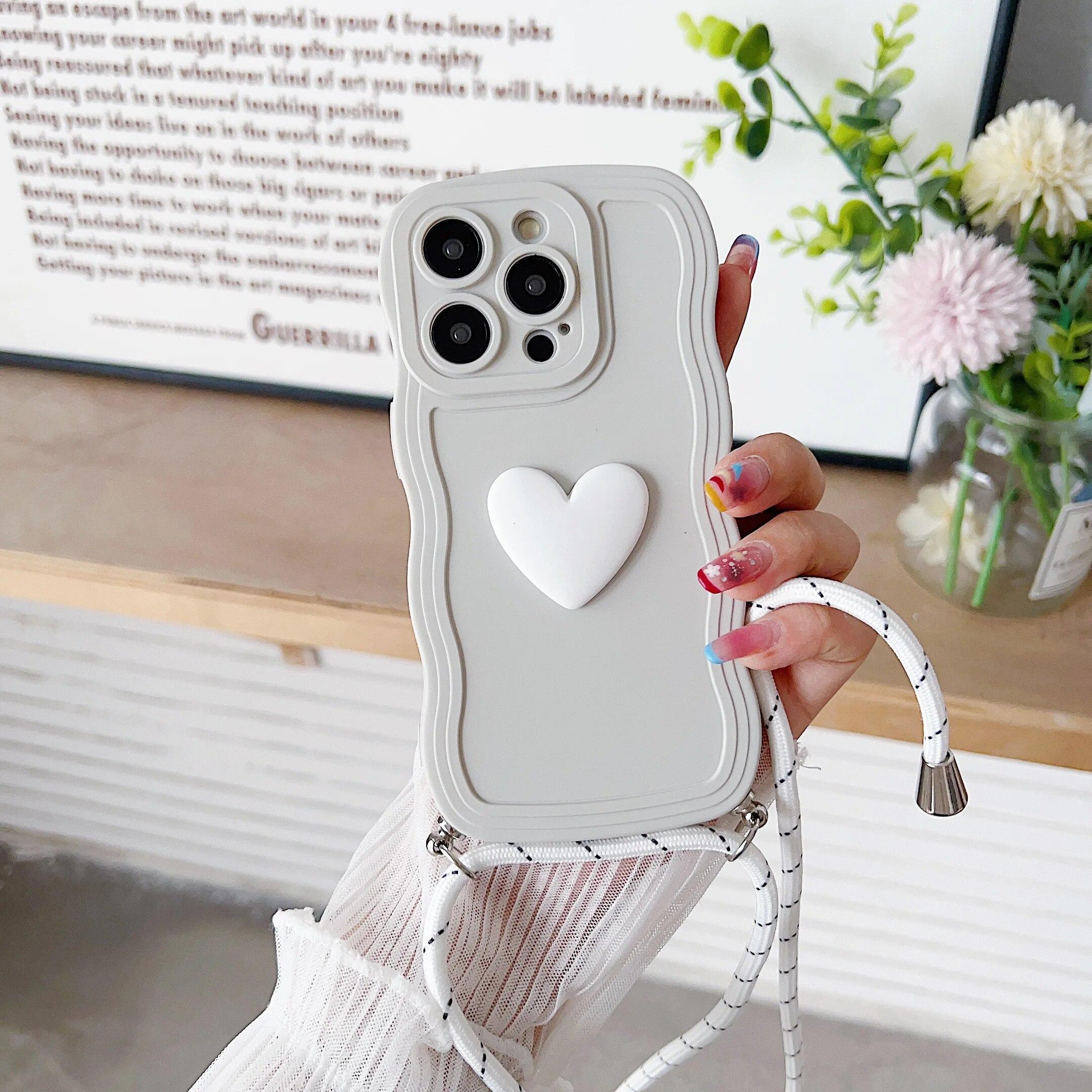 

Ремешок для ожерелья через плечо, шнур, жидкий силиконовый чехол для Samsung S24 S23 Ultra S22 Plus A15 A05 A25 A35 A55 A14 A24 A34 A54 A13 A23 A33 A53 A52 iphone 7 8 белый