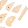 11pcs Pottery Trimming Tool Professional Wood Pottery Foot Shaper Tool for Carving Clay Molds Clay Ceramics