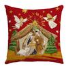 New Jesus Christmas Pillow Cover Home Atmosphere Decoration Sofa Cushion Letter Print Pillow Cushion