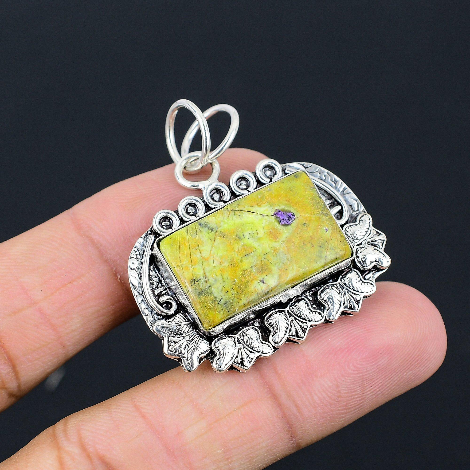 Sisters Day Deal Atlantisite Gemstone Daughter Pendant Jewelry Sterling Silver