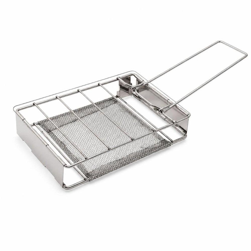 Handheld Outdoor Toast Toaster Rack Foldable Bread Rack Toast Bread Grill Rack Meat Skewers