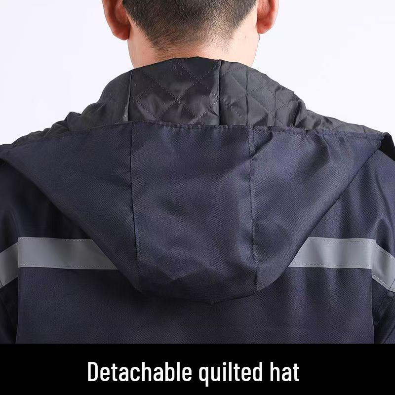 Winterisolierte Arbeitskleidung: Reflektierende Baumwolljacke für Kühlhäuser und Autowerkstätten