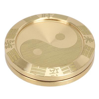 Slider Lucky Coin Metal Decompression Portable Tai Chi Cycle Slider Lucky Coin for Daily Life