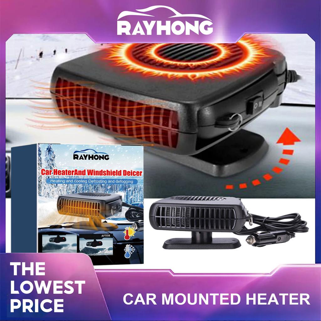Chauffage d'appoint pour voiture Rainhong à air chaud avec chauffage d'appoint multifonctionnel froid et chaud pour dégivrage, déneigement et désembuage hivernal