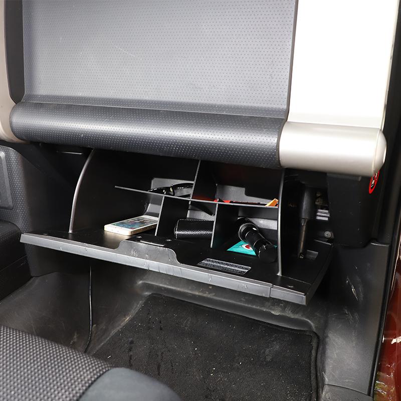 For Toyota FJ Cruiser 2007- ABS Black Glove Box Dividers Organizer ert Box Secondary Storage Car Accessories