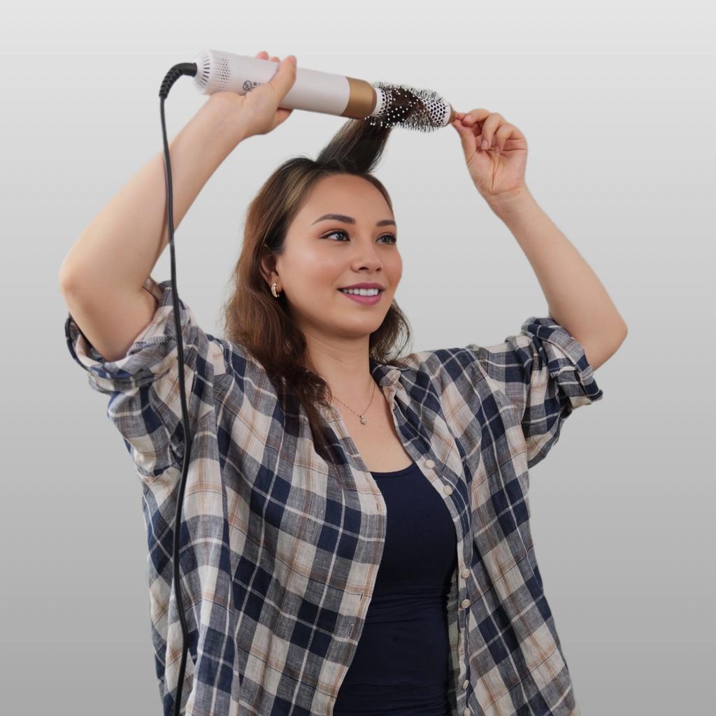 6 In 1 Hair Dryer With Curling Iron Hair Straightener With Brush Hair Dryer Hair 6 In 1 Multi-Function Styler 1000W