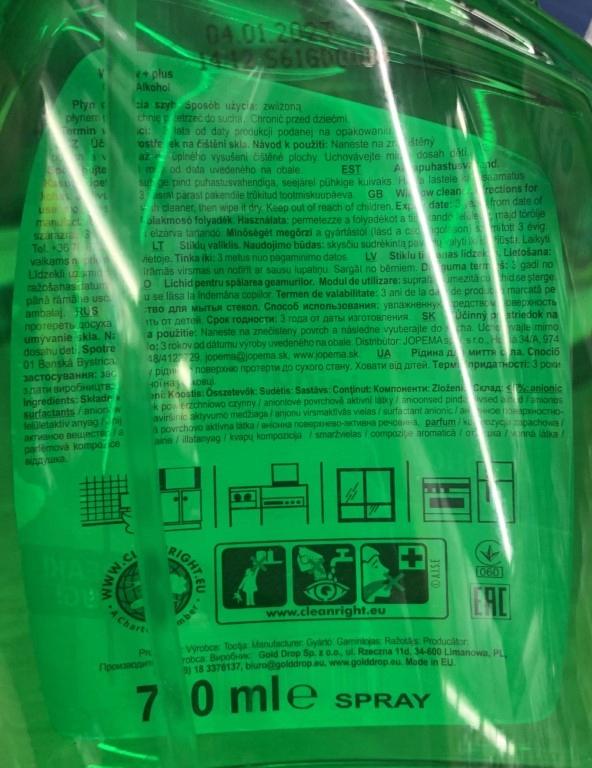 Window Plus Window and Mirror Cleaner 750ml