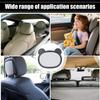 Car Seat Mirror 360 Degree Rotation Backseat Baby Mirror Rear Facing With Cartoon Frame Safety Monitor Rearview Shatterproof For