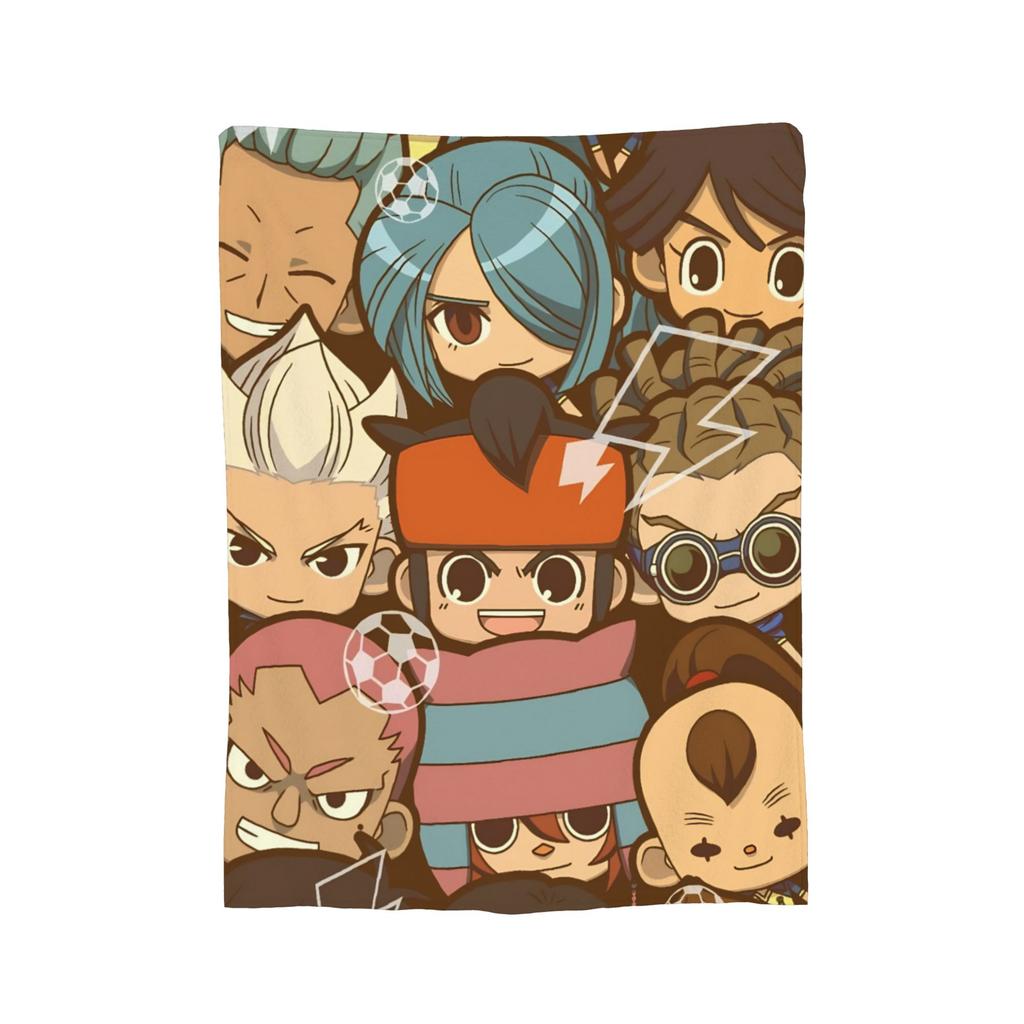 Anime Axel Blaze Inazuma Eleven Blanket Fleece All Season  Portable Super Warm Throw Blanket for Home Couch Plush Thin Quilt