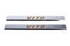 Накладки на пороги Carmos (2 шт, сталь) для Mercedes Vito W639 2004-2014 гг