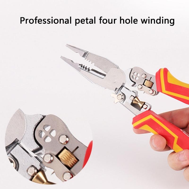 Wire Stripper Tool Wire Stripper Wire Crimper Wire Crimping Tool Multifunctional Electrician Pliers for Clamping