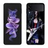 Singer Lana D-Del Rey Phone Case For Samsung Z Flip 7 6 5G Galaxy Z Flip 5 4 3 Black Hard Cell Cover Luxury PC Shell Coque