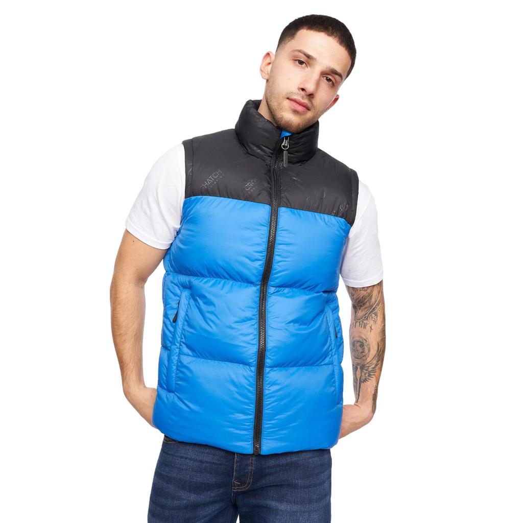 Crosshatch Mens Demerley Contrast Panel Gilet