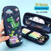 3D Stereo Pencil Case: Large Capacity, Dirt-Resistant, Cute Milky White School Supplies Stationery Bag