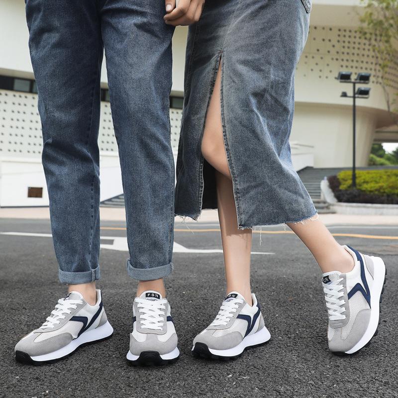 Neues Paar Sportschuhe Farbabstimmung vielseitige Plateauschuhe bequeme Paarschuhe Trend vielseitige Freizeitschuhe Herren und Damen