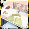 Cute frog rubber HD Mouse Pad Large Computer Cartoon Anime Gamer player Keyboard XXL MousePad Laptop Gaming Accessories Desk Mat