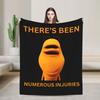 Marcus The Worm Funny Blankets Plush Throw Blankets Airplane Travel Personalised Ultra-Soft Warm Bedsprea,