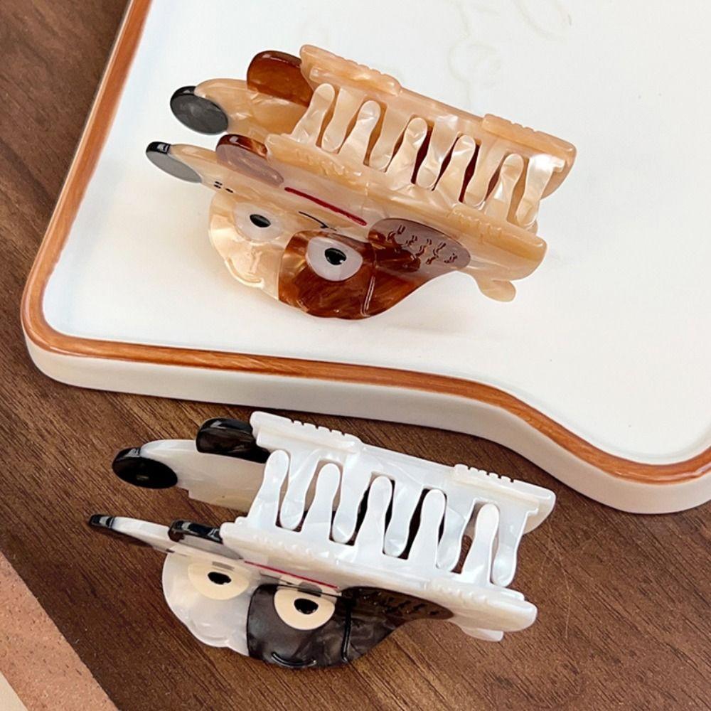 Headwear Cartoon Animal Hair Clip Korean Style Geometry Shark Clip Funny Puppy Hair Claw Female