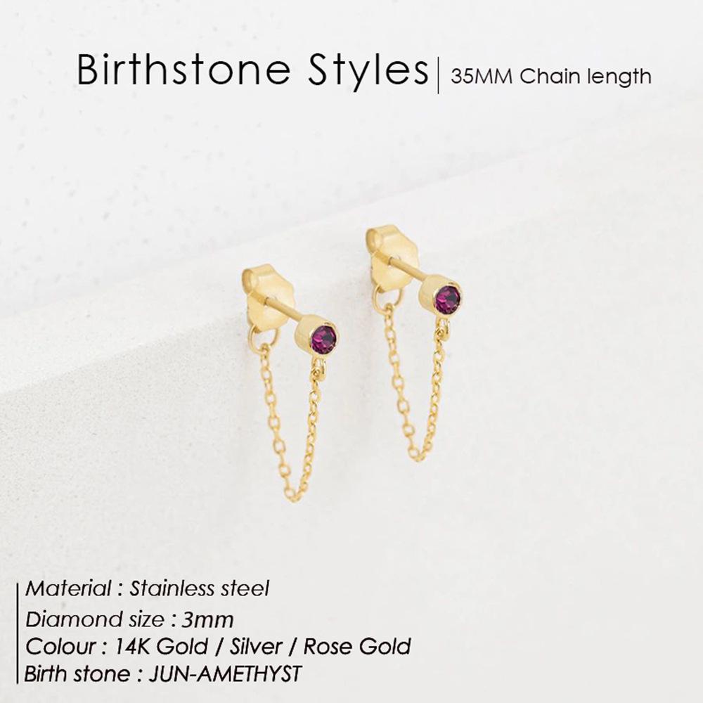 eManco Tassel Colorfast Rhinestone Earrings - European & American Light Luxury, Personalized & Versatile Studs