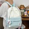 Japanese Ins High-value Student Schoolbag, Fresh and Sweet Candy-colored Star Backpack, Large-capacity and Lightweight Backpack.