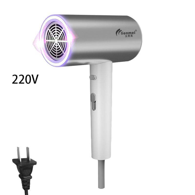 

Модный фен в форме молотка, серо-серебристый, высокая мощность 1200 Вт, 220 В, бытовой серебряный