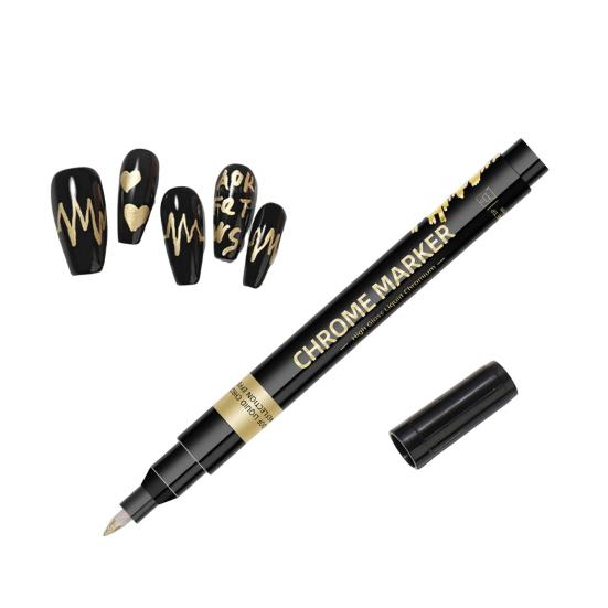 Set Penne per Nail Art per Unghie Gel Fai da Te Pennarello per Nail Art Disegno Pittura Penna Liner Punta 0,5 mm Asciugatura Rapida Kit di Strumenti per Manicure da Casa Salone