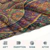 1Pc Mandalapainting Print Flannel Blanket, High Quality Comfortable for All Seasons, Home Decor, Warmth and Comfort, Perfect for Christmas Gifts