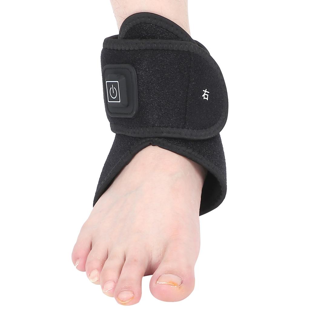 Electric Heating Ankle Brace Sprain Pain Relief Sports Hot Compress Ankle Wrap SupportRight Foot