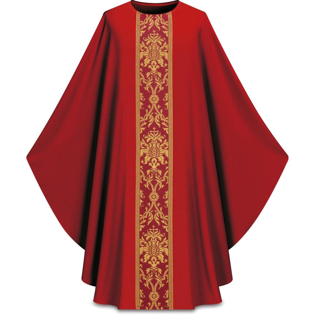 

Chasuble Cosplay Gothic Round Neck Cape Performance Costume Party Halloween червоний