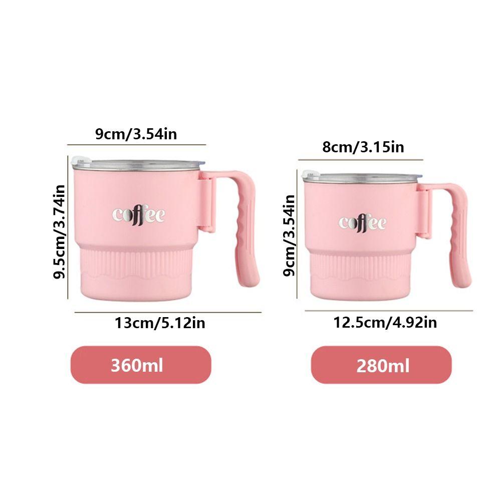 Leak-proof Double Layer Coffee Mug Sealed Thermal Drinkware Insulated Water Cup  Portable Use