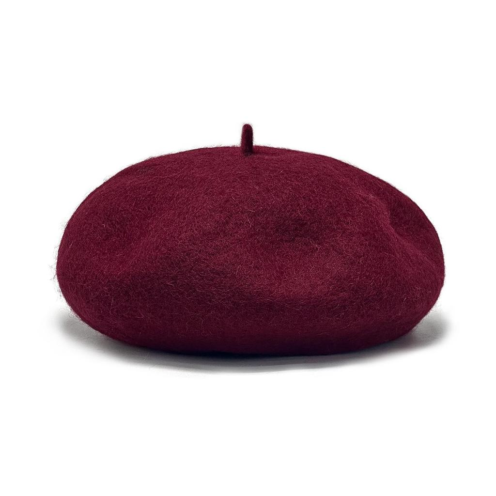 Korean Style Women's Wool Knit Beret – Warm Retro Octagonal Hat