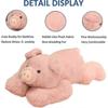 Sensory Relief Weighted Pig Plush, 400g 19.7in Stuffed Animal for Anxiety Support