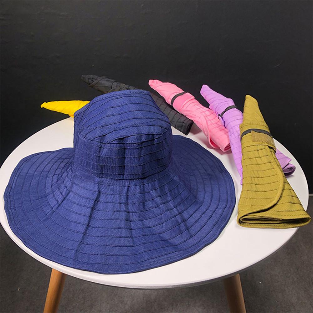 1Pc Outdoor Foldable Sun Hat Ultraviolet Proof Sun Block Cap UV Protection Hats