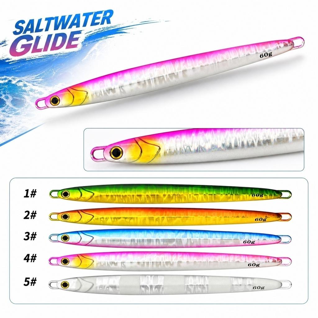 60g 13cm - in the Dark, Fast Sinking Slow for Fishing, Long