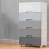 Storage Cabinet Drawer Type 45 Wide Plastic Locker Children's Wardrobe with Wheels Multilayer Kitchen Organizer Bathroom Drawer