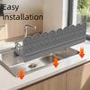 Flexible Silicone Sink Edges Guard With Suction Technology Removable Splashes Prevention Systems For Kitchen Use
