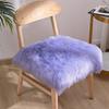 Faux Fur Wool Chair Cover Soft Seat Cushion Pad Simplicity Cushion Long Haired Small Square Cushion for Living Bedroom Sofa Dorm