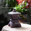 Solar Zen Style Stone Pagoda Lantern for Garden Decoration & Landscape Lighting